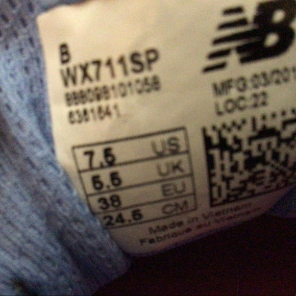 New Balance 711 Cush, Size 7.5 - Picture 7 of 7